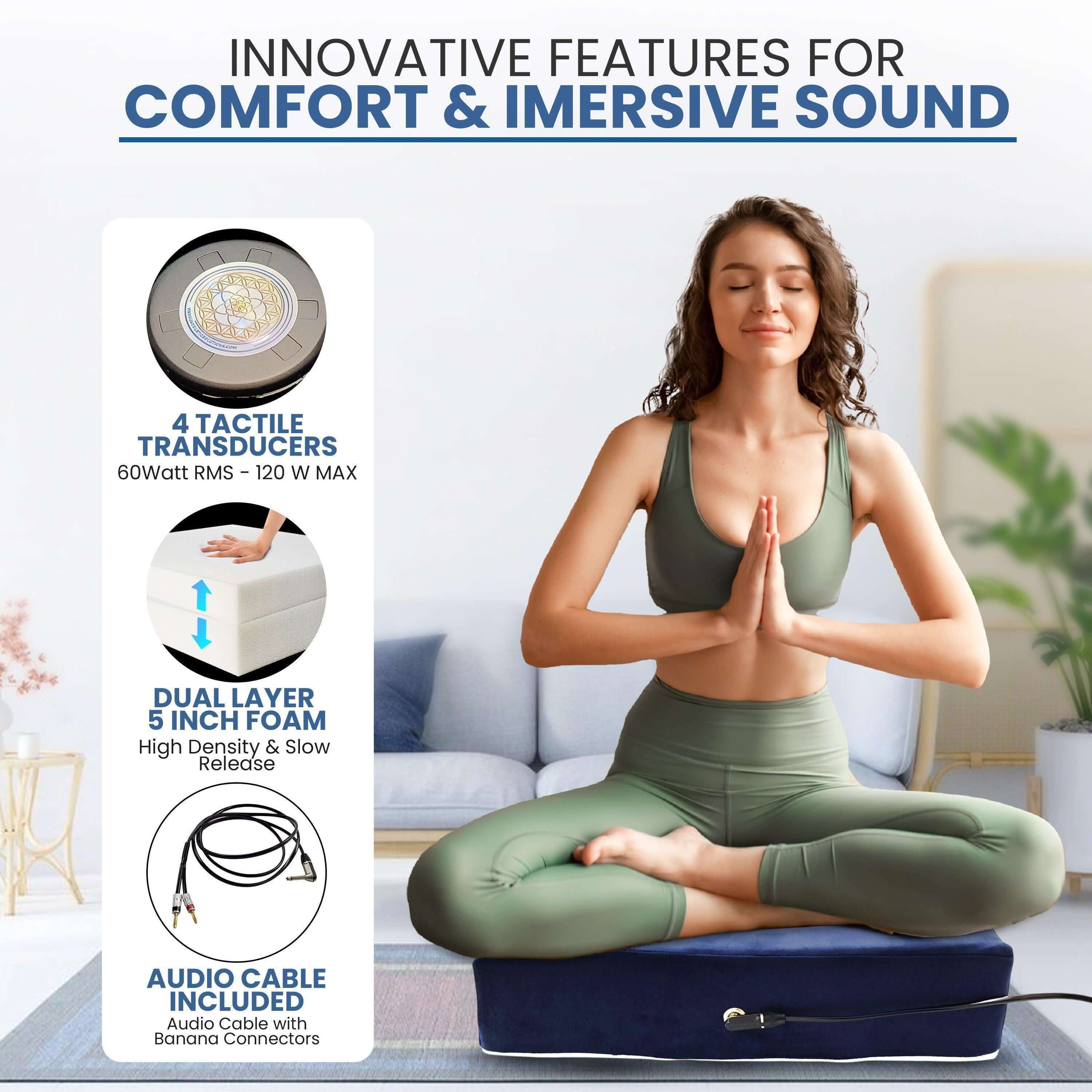 Premium Vibroacoustic Therapy Meditation Cushion Bundle - Image 3